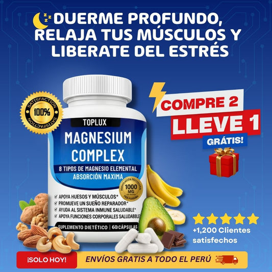 MAGNESIO COMPLEX 8 EN 1: Descanso Total - Cero Estrés