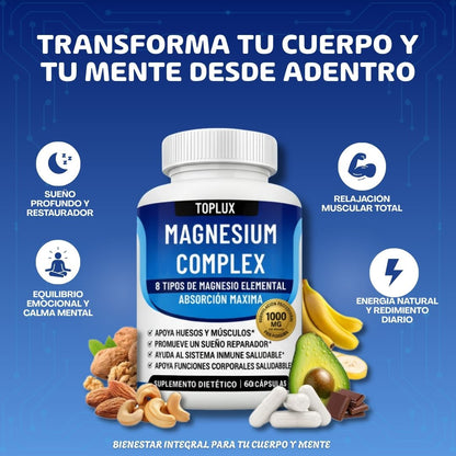 MAGNESIO COMPLEX 8 EN 1: Descanso Total - Cero Estrés